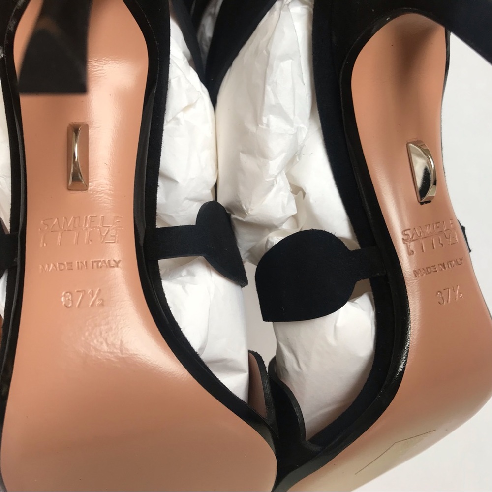 Samuel Failli Diane Black Cage Heels 7.5 - Picture 8 of 8
